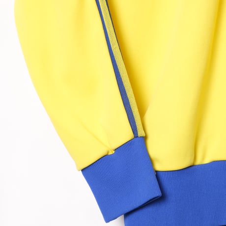 70s Vintage adidas Ventex Track Suits Yellow × Blue (Made in France) 162