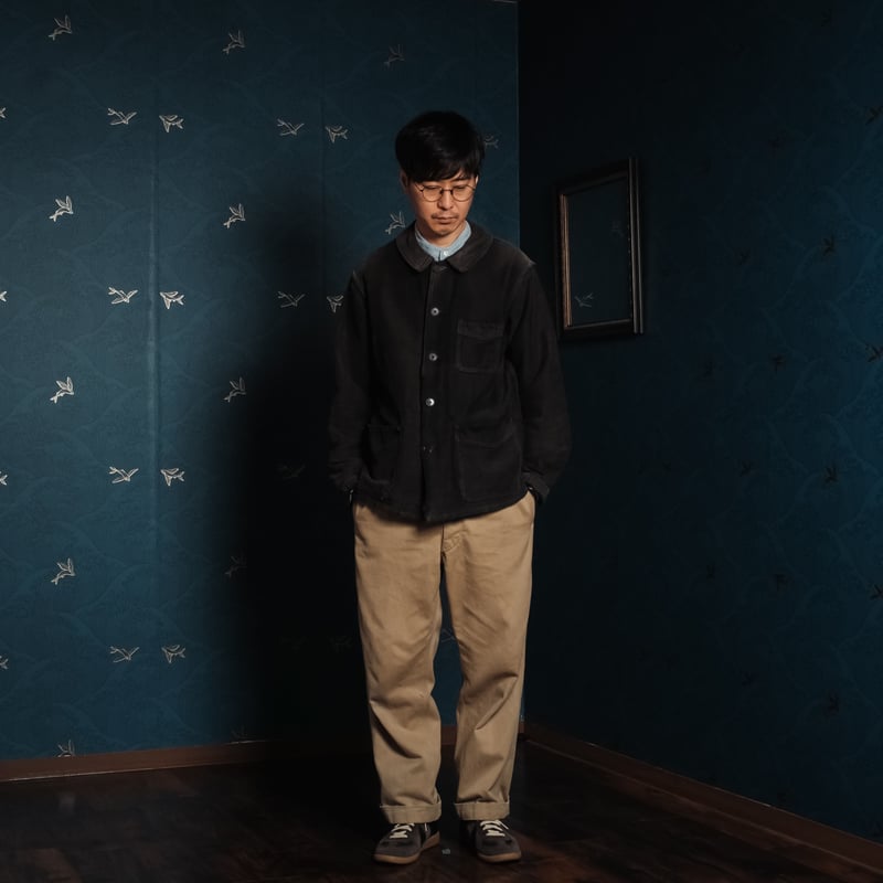 40-50s Le Mont St Michel Black Moleskin Jacket( 40-50s Le Mont St Michel Black Moleskin Jacket(