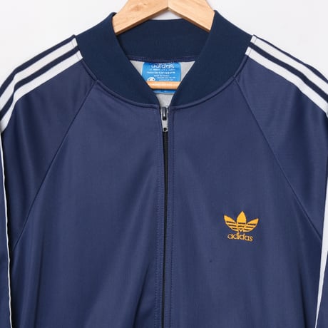 70-80s Vintage adidas VENTEX ATP Navy Track Jacket(Made in France) Small