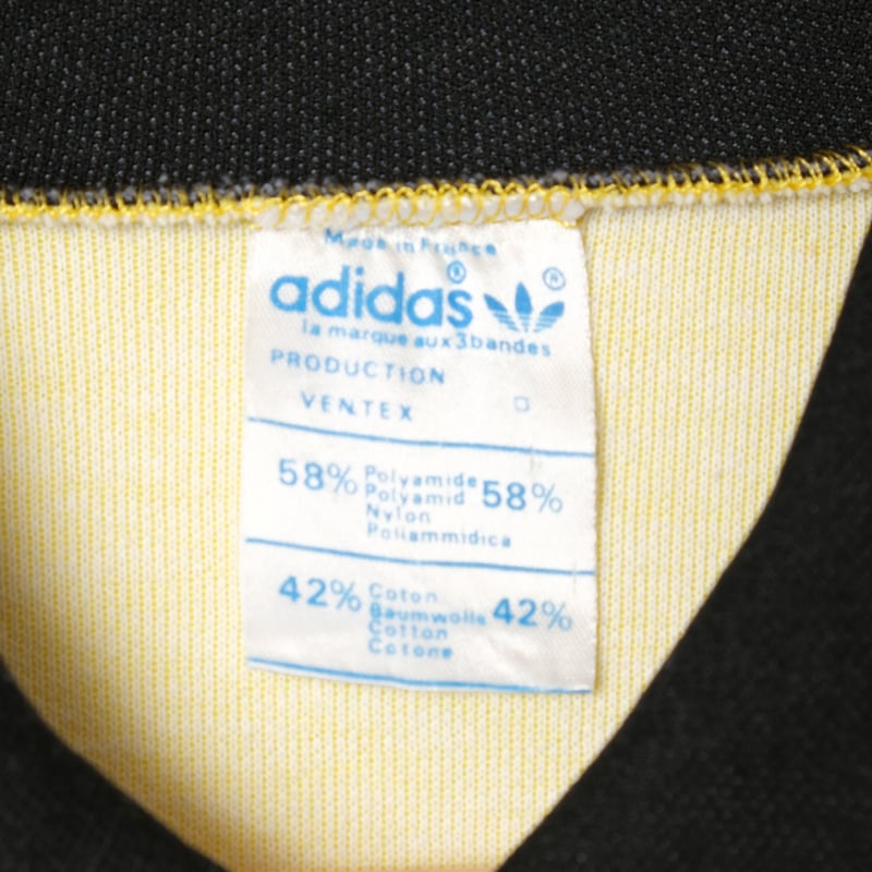70-80s Vintage adidas Ventex Game Shirt Yellow 