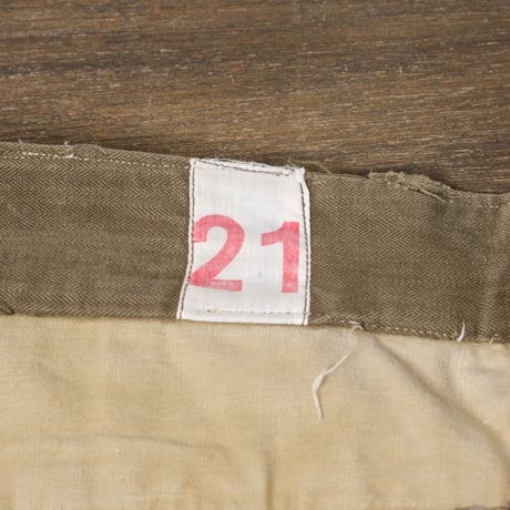 French Army M47 Trousers Late Brown Size21  Used
