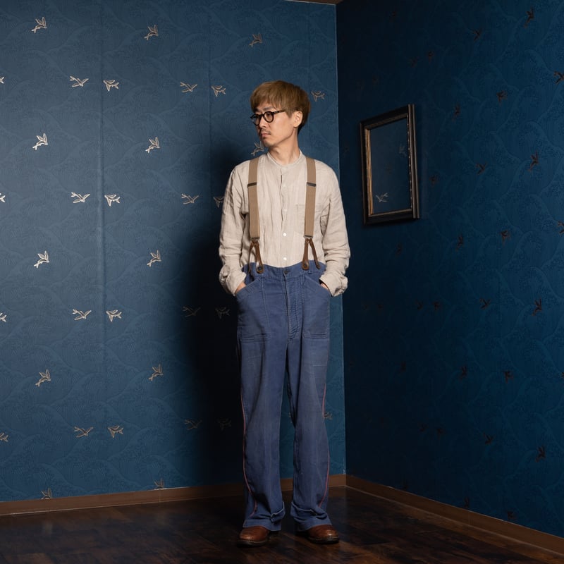 40s ファイヤーマンパンツ 40s ファイヤーマンパンツ ビンテージフレンチファイヤーマンパンツ