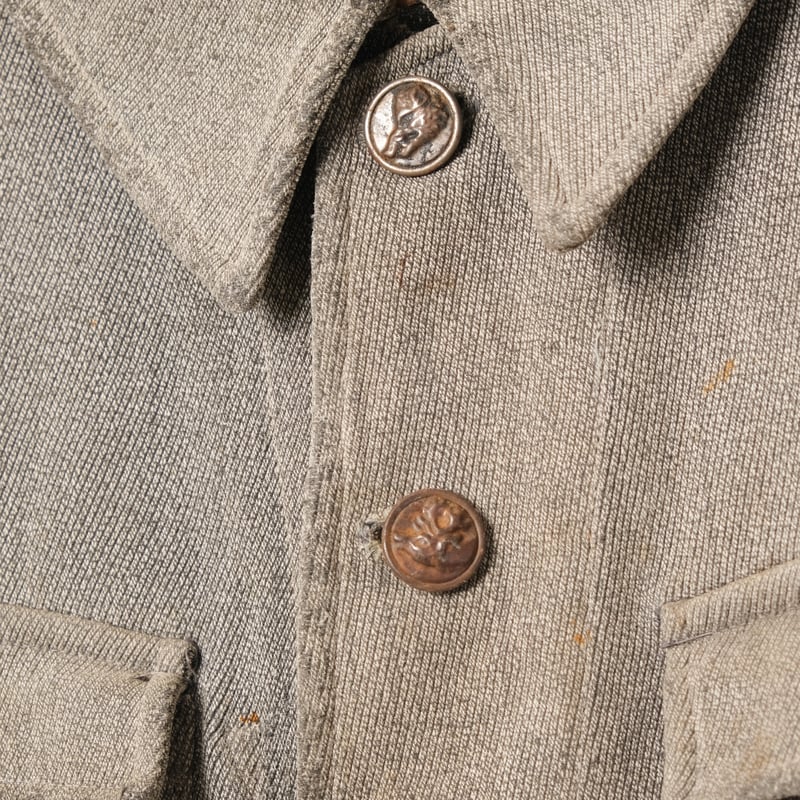 30s France Vintage Chambray Hunting Jacket | U 30s France Vintage Chambray Hunting Jacket | U