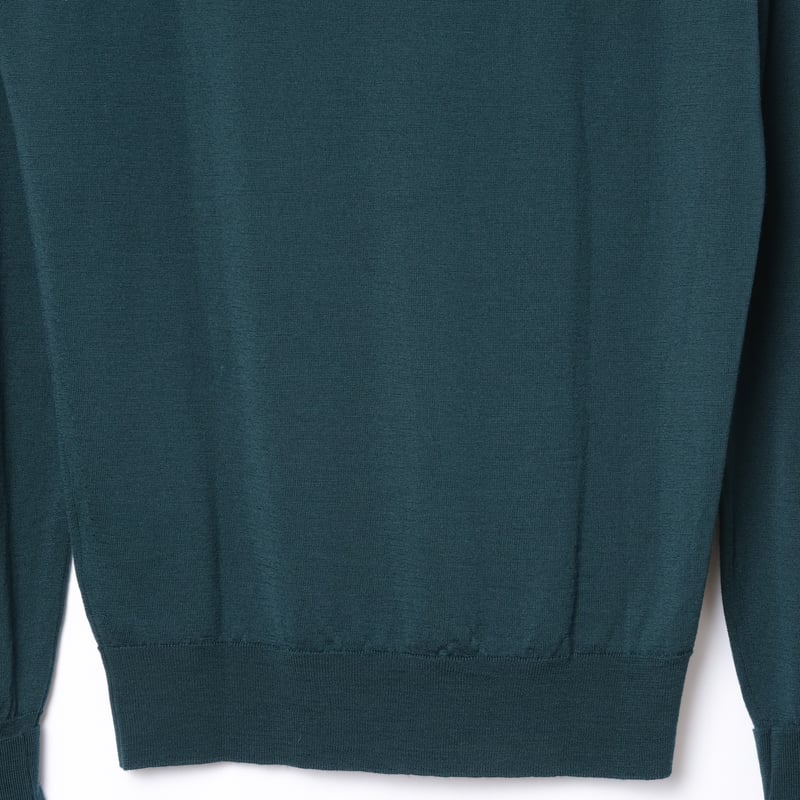 00s- JOHN SMEDLEY Merino Wool Polo Dead Stock（M
