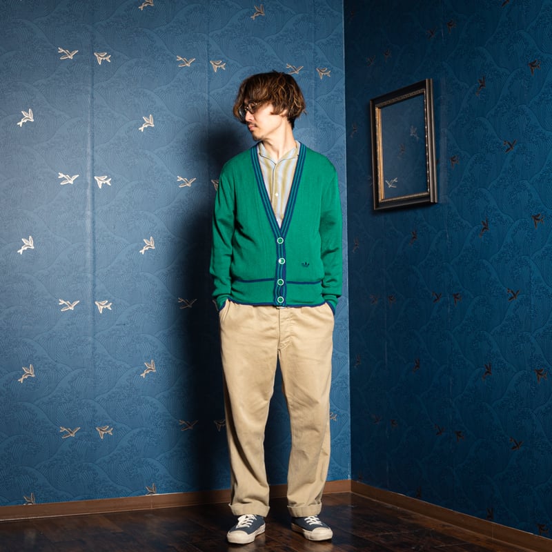 adidas ヴィンテージ　カーディガン adidas Originals 70s Trefoil Cardigan - Burgundy | Free