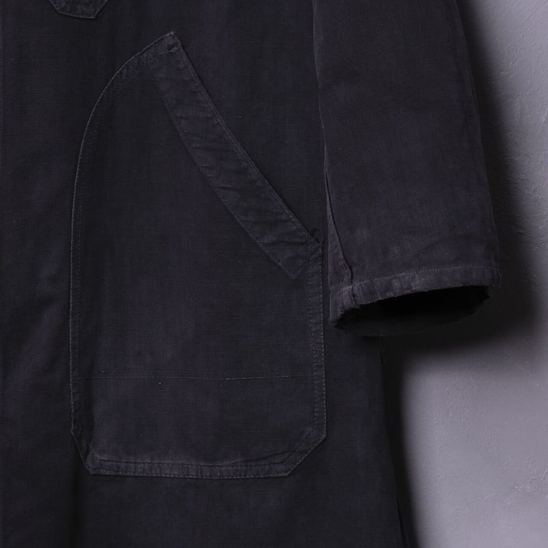 40-50s France Vintage VETRA Black Linen (Metis) 40-50s France Vintage VETRA Black Linen (Metis)