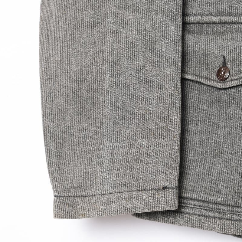 50-60s France Vintage KIDUR Gray Cotton Pique H 50-60s France Vintage KIDUR Gray Cotton Pique H