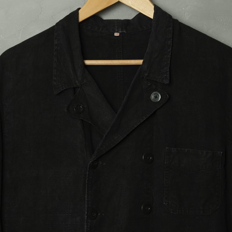 フレンチワーク　ダブルプレスト　ビッグサイズ　希少　vintage 50s ヴィンテージ フレンチワーク ダブルブレストジャケット V
