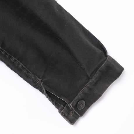 40s France Vintage Dubure & Deverchere Black Moleskin Work Jacket