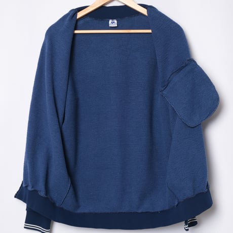 60-70s Vintage Le coq Collarless Track Jacket Navy (Made in France)