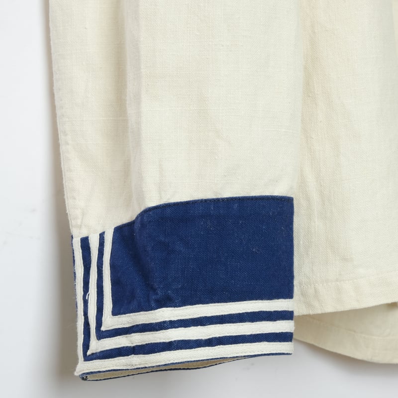 20-30s Marine Nationales Shawl collar Linen Smo