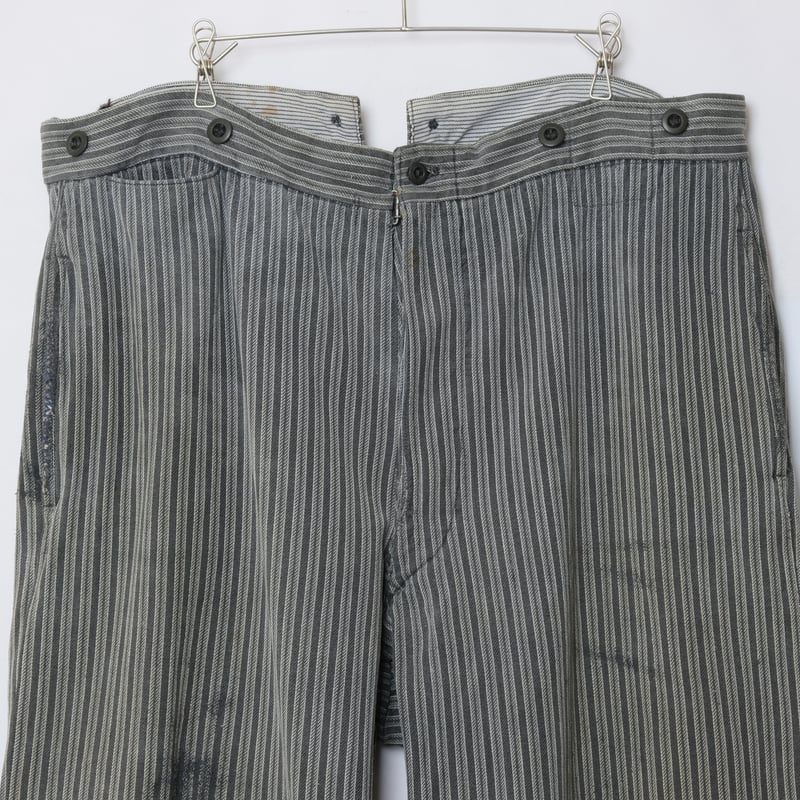 30-40s French Vintage Le Mont Dol Stripe Trous