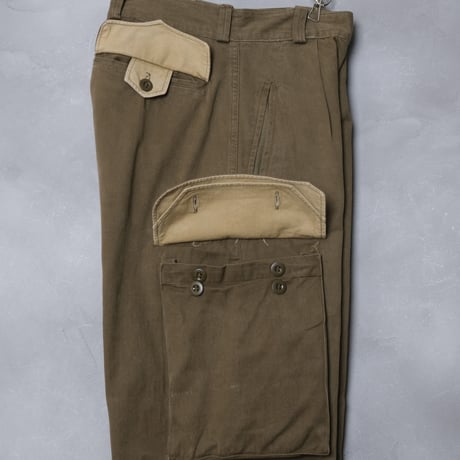 French Army M47 Trousers Late Brown Size21  Used