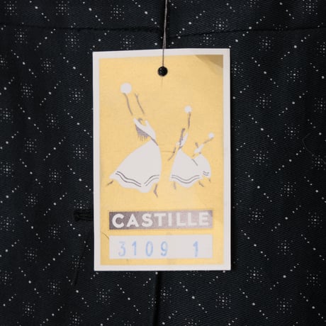 50-60s  French Vintage Cotton  Work Dress Dead Stock 2
