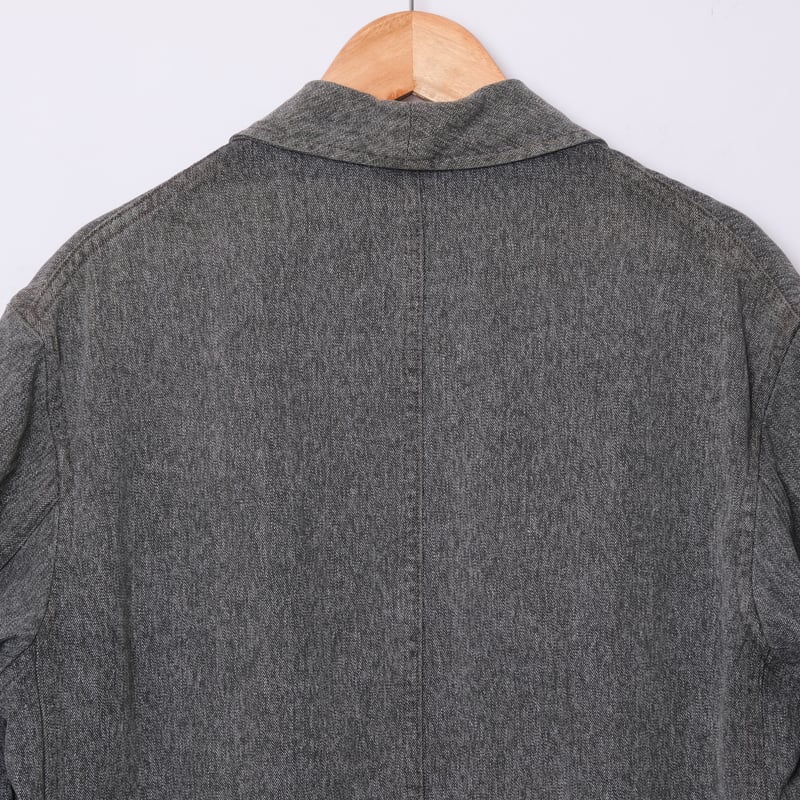 40-50s French Vintage Black Chambray Atelier C 40-50s French Vintage Black Chambray Atelier C