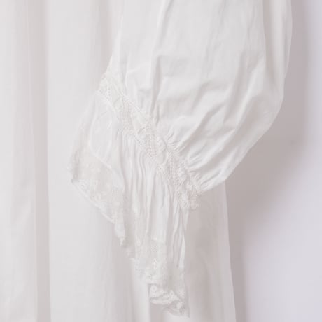 French Antique Cotton Lace Night Dress