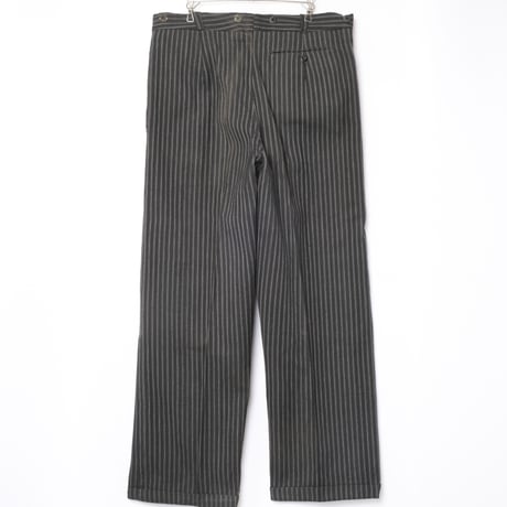 40-50s France Vintage Stripe Trousers