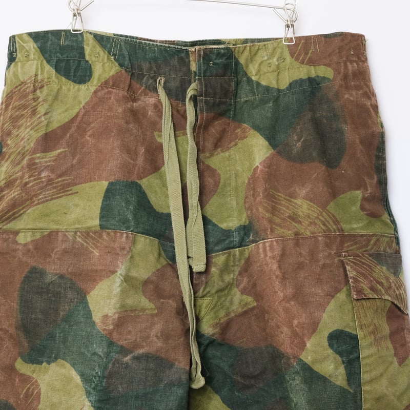 パンツ Belgian Army Brush Camo Remake Skart 50s BELGIAN ARMY BRUSH STROKE CAMO TROUSERS DEAD STOCK / 50s