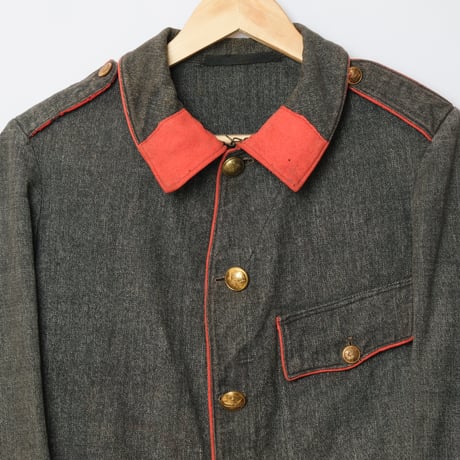 ‐1930s  Swiss Vintage Fireman Jacket  Black