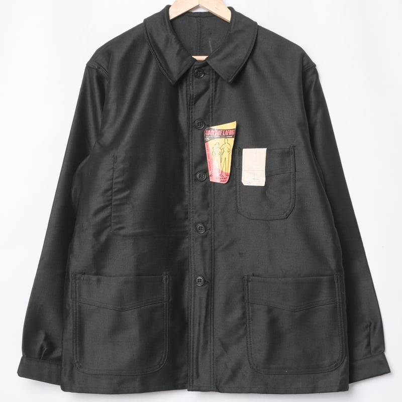 専用 50's adolphe lafont ツイル フレンチ vポケット 40-50s France Vintage Adolphe Lafont Black Mole