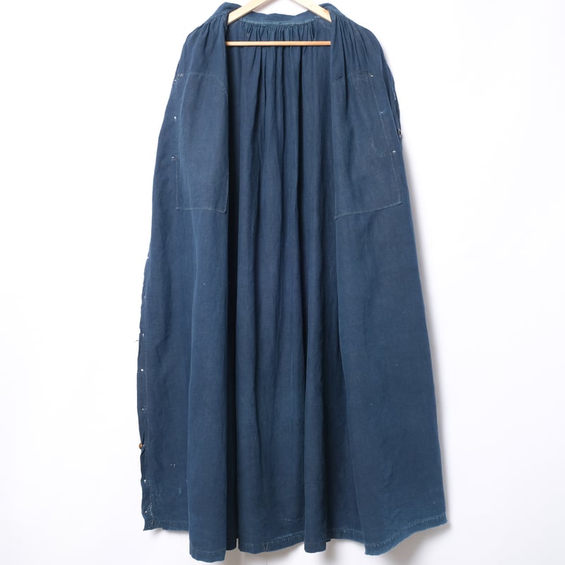 ~1920s フレンチヴィンテージ　indigo cotton Biaude 1920s】