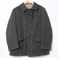 30s-40s France Vintage Blue Cotton Twill Doubl