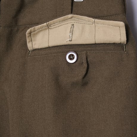 40-50s French Army  Alpine Wool Trousers Deadstock