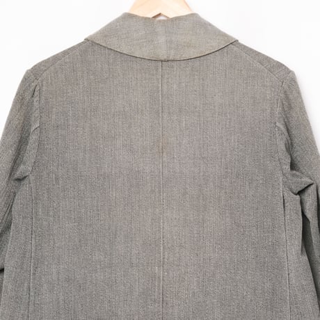 30-40s French Vintage  HBT Black Chambray Atelier Coat