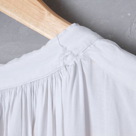 ~1930s  French Antique Linen Church Smock ⑤