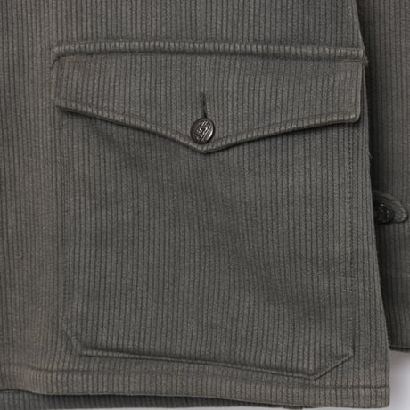 40-50s France Vintage Unic D.F Cotton Pique Hunting Jacket