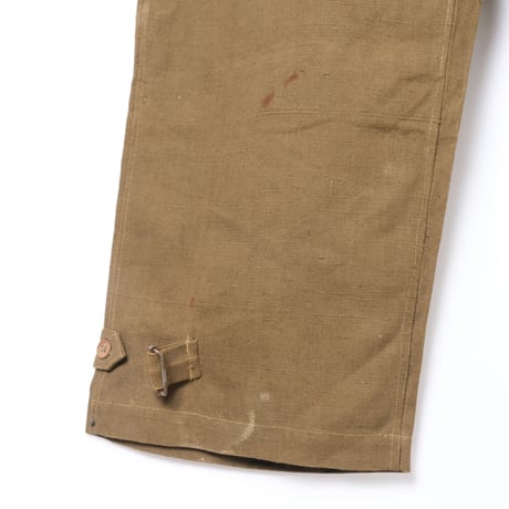 French Army Motorcycle Trousers Early（Linen）Size 3
