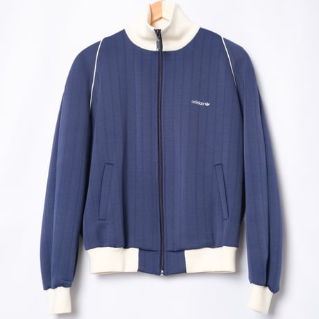80s Vintage adidas Track Jacket Navy × Ivory (Made in West Germany)