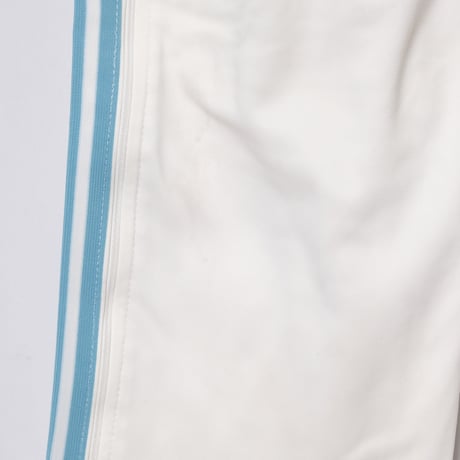 70-80s Vintage adidas Ventex Track Trousers White × Light Blue (Made in France)