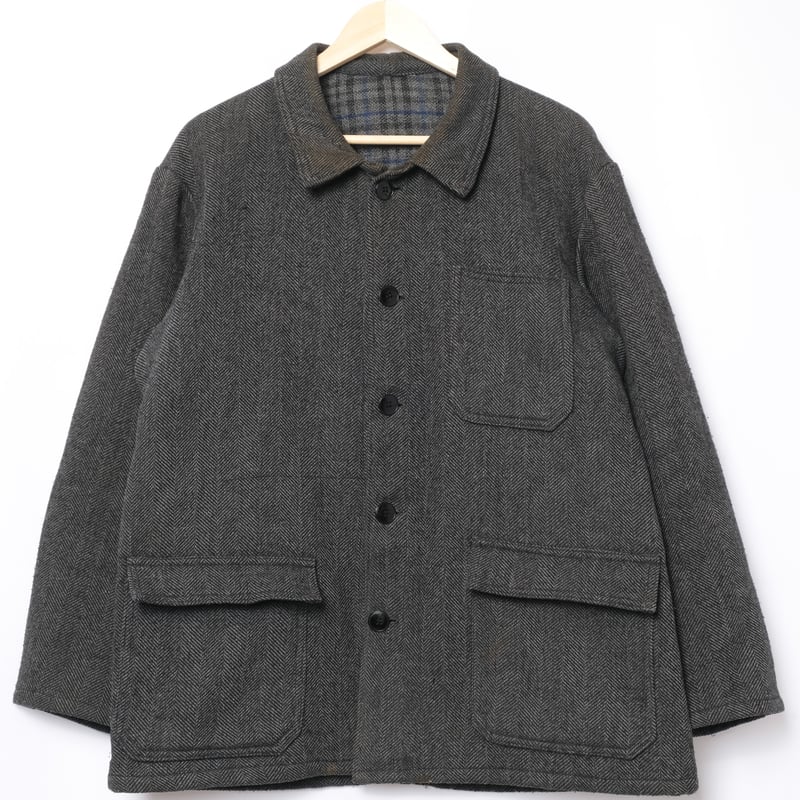 50-60s France Vintage Wool Farmers Work Jacket 50-60s France Vintage Wool Farmers Work Jacket