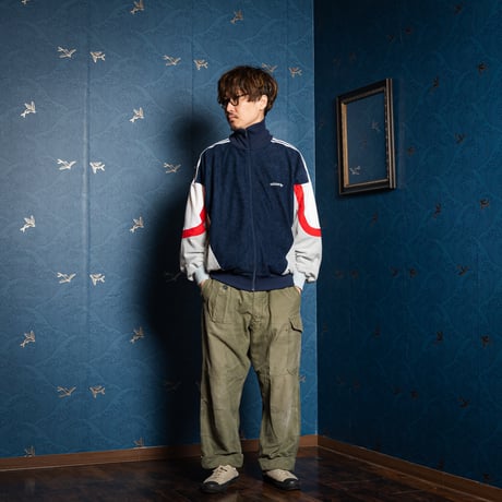 80s Vintage adidas Track Jacket Navy× Gray (Made in West Germany)