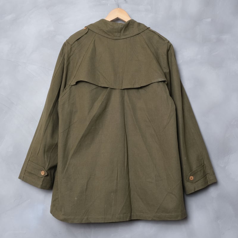 French Army M38 Motorcycle Coat 2nd Wood Butto
