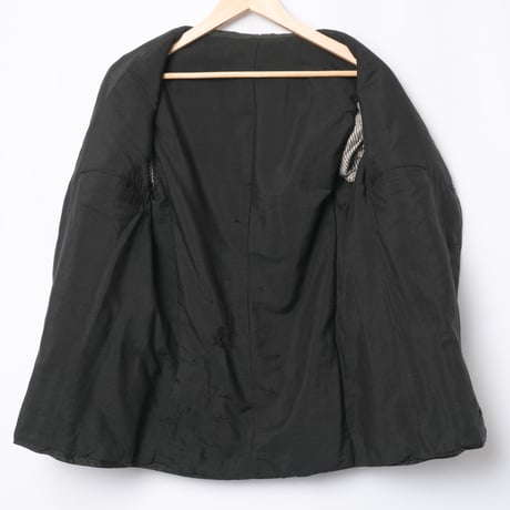 -30s France Antique Silk Wool Sack Coat
