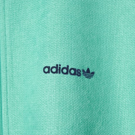 80s Vintage adidas Ventex Track Jacket Green × Navy × Light Gray (Made in France)
