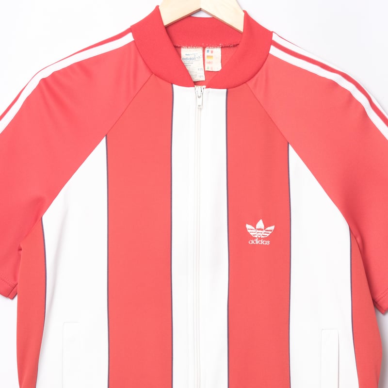 70-80s Vintage adidas Ventex Red × White Short