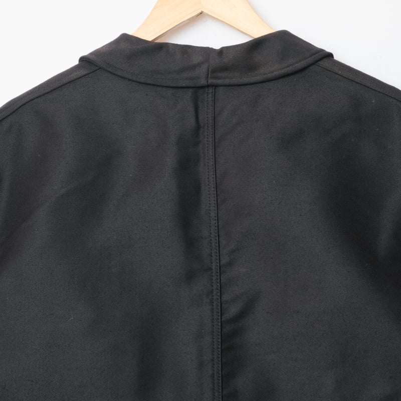 50-60s Le Mont St Michel Black Moleskin Jacket