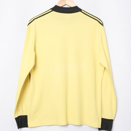 70-80s Vintage adidas Ventex Game Shirt Yellow × Black（Made in France）