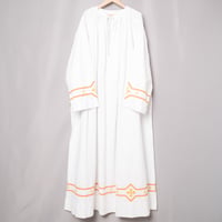 Early 1900s France  Antique Cotton Linen Church Smock