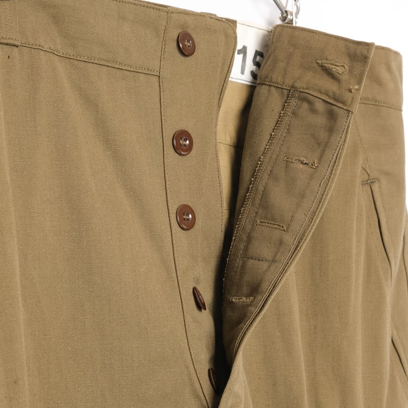 40s FRENCH MILITARY フランス軍　M-47 デッドストック DEADSTOCK】French Army M-47 Trousers Late Model Size33 