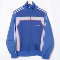 70-80s Vintage adidas Ventex Track Jacket Blue (Made in France)