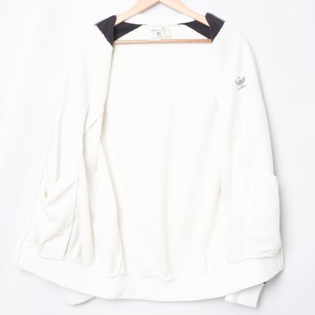 70-80s Vintage adidas Ventex ATP Track Jacket White × Navy (Made in France)