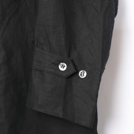 40s France Vintage Indigo Linen Maquignon Coat Dead Stock