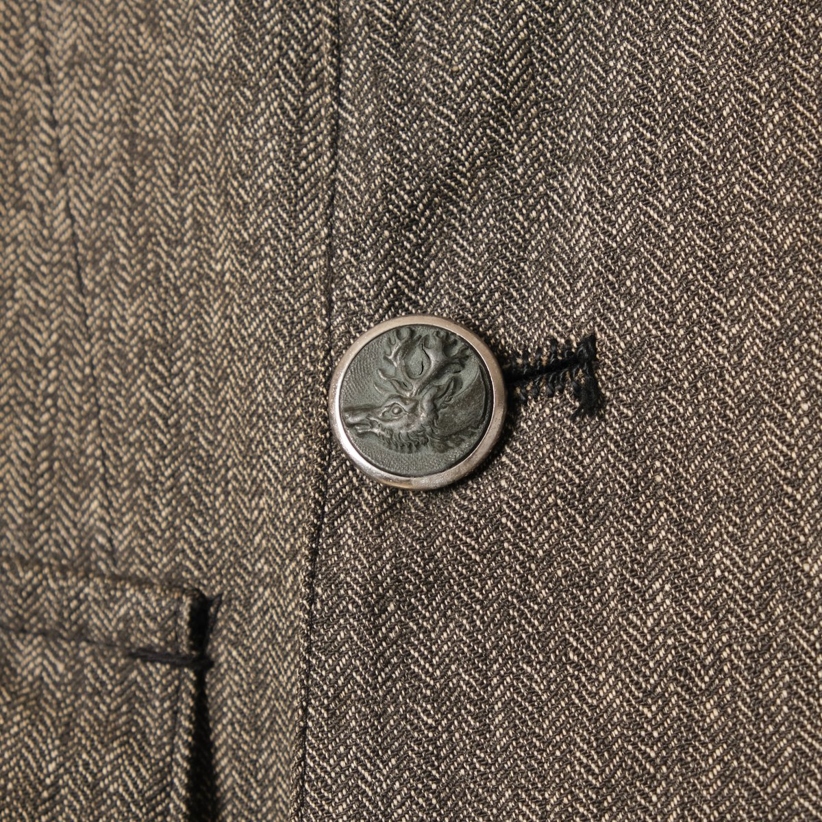 30-40s France Vintage Black Chambray HBT Huntin