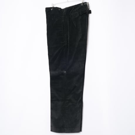 40-50s  France Vintage VETVOR Black Corduroy Trousers Dead Stock