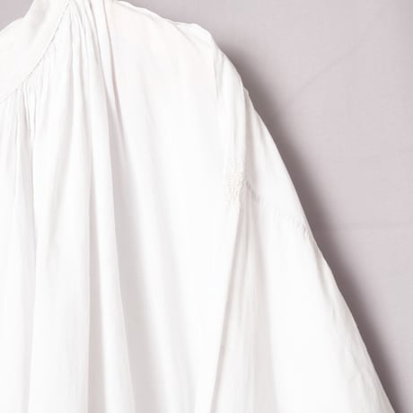 Early 1900s France Antique Linen Church Smock
