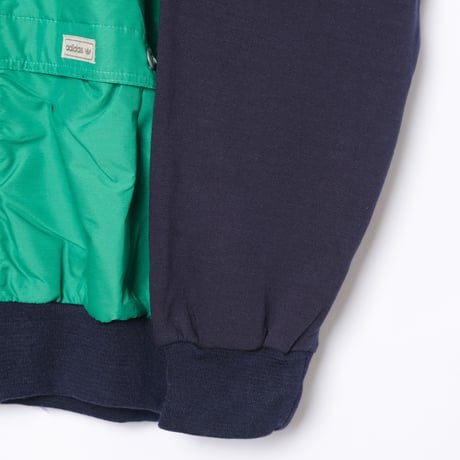 80s Vintage adidas Ventex Green × Navy Track Jacket Dead Stock (Made in France)